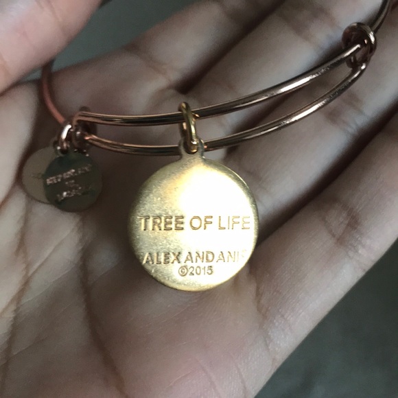 Alex & Ani Charcoal Tree of Life Bangle Bracelet - Picture 6 of 6